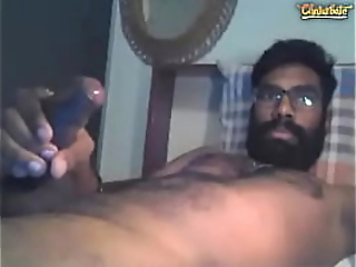 Handsome Tamil Indian Alongside Curtain Unearth Cum